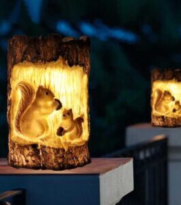 Solar Squirrel Lamp