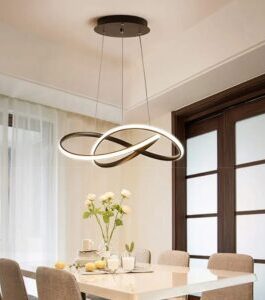 Black Ring Chandelier