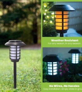 2 in 1 Solar Flame Lamp